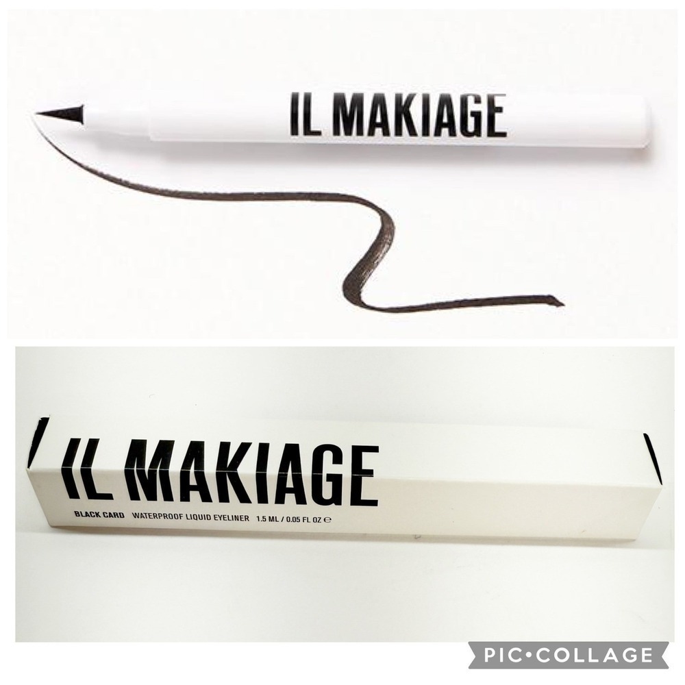 Il Makiage Black Card Waterproof Liquid Eyeliner 1.5ml Felt Tip Black